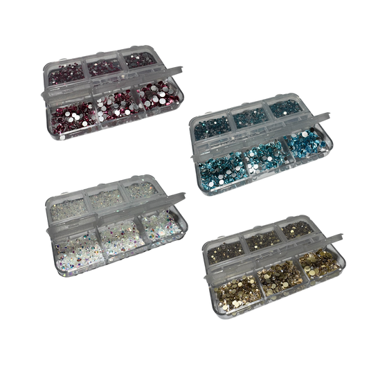 Rhinestones 6 stærðir - 28 litir