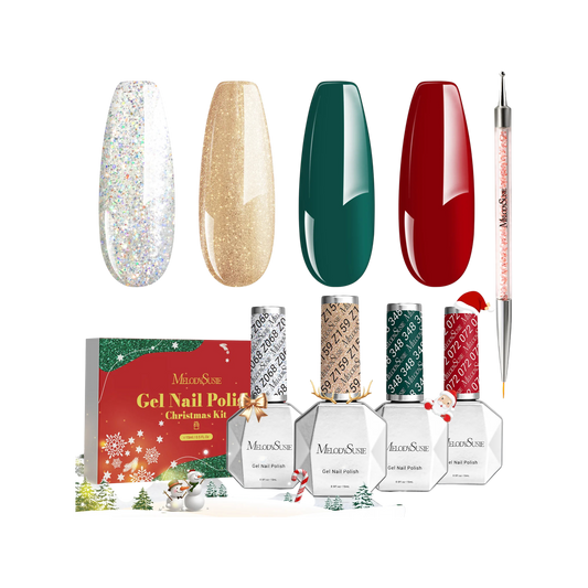 Christmas TPO-Free Thick Gel Nail Polish Hot Colors Set