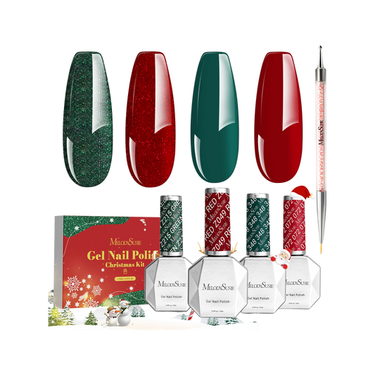 Christmas TPO-Free Thick Gel Nail Polish Hot Colors Set