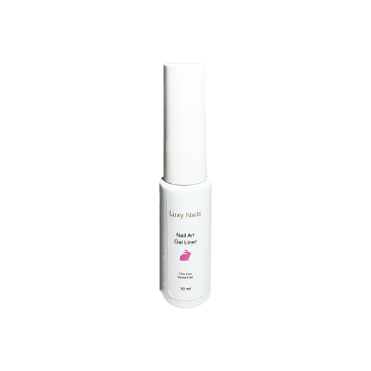 Nail Art Gel Liner Hvítt - Hema frítt og TPO frítt