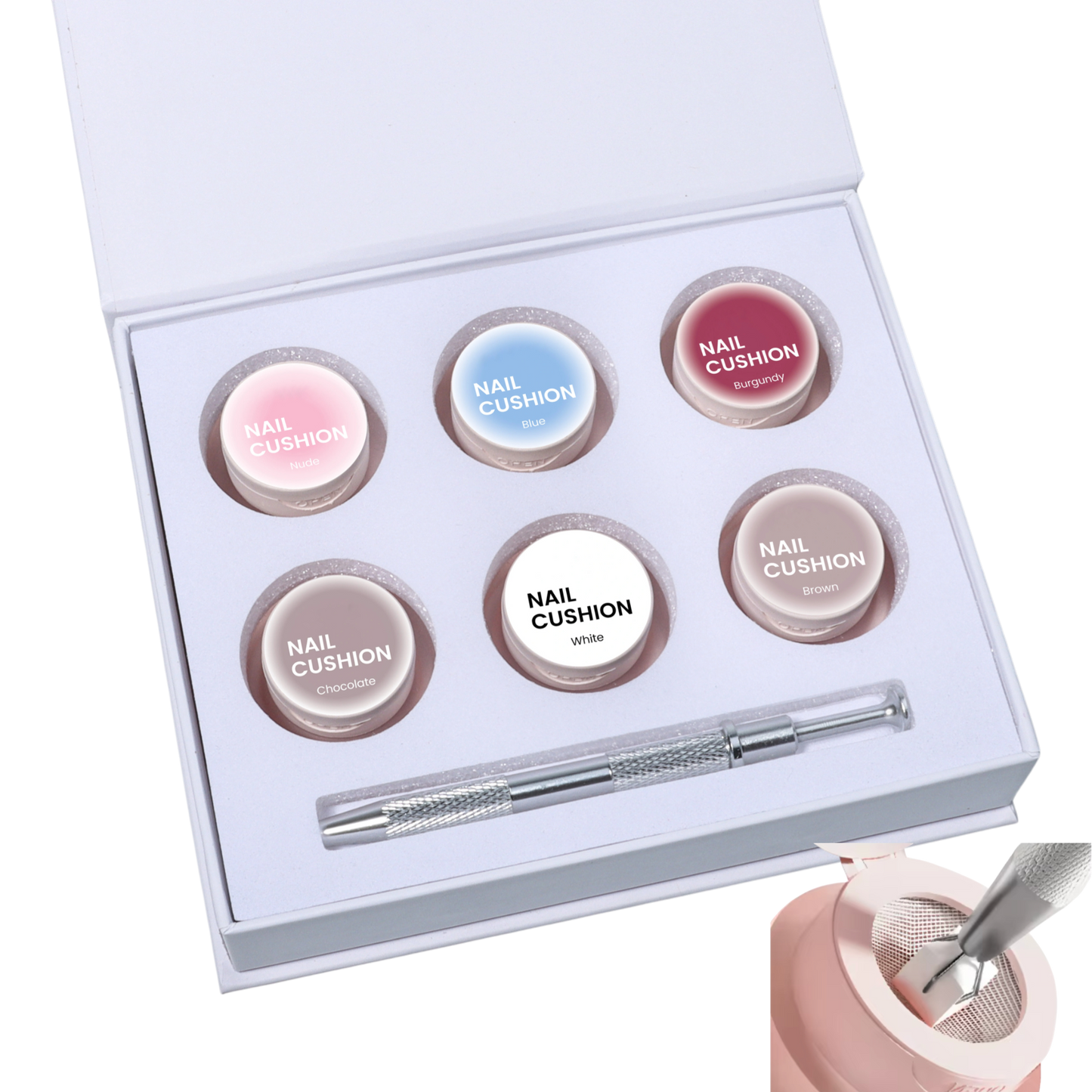 Nail Cushion Ombre Set No-Wipe - Hema free and TPO Free