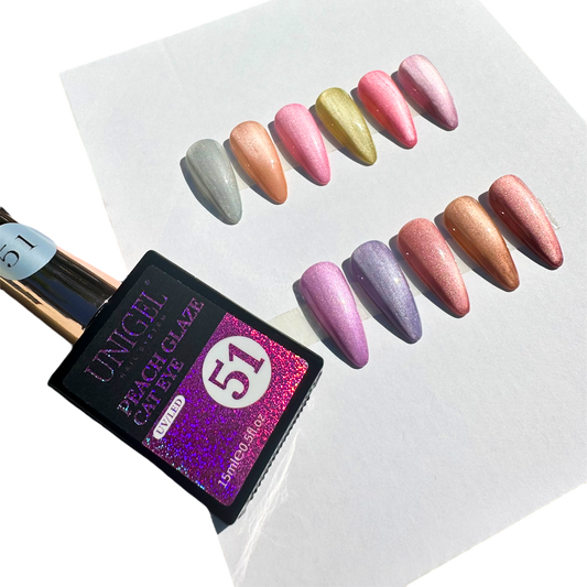 Peach Glaze Cat Eye Gel Polish