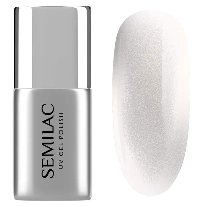 T35 Semilac Top No Wipe Silver Gloss - Cat Eye