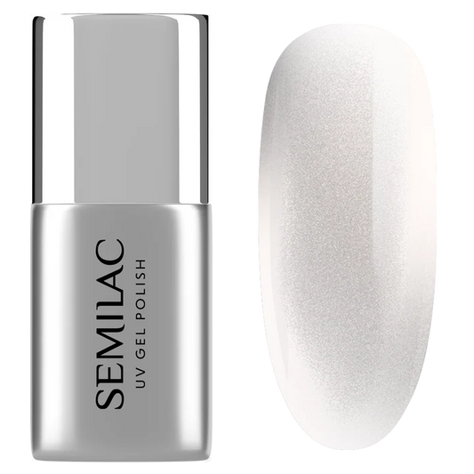 T35 Semilac Top No Wipe Silver Gloss - Cat Eye