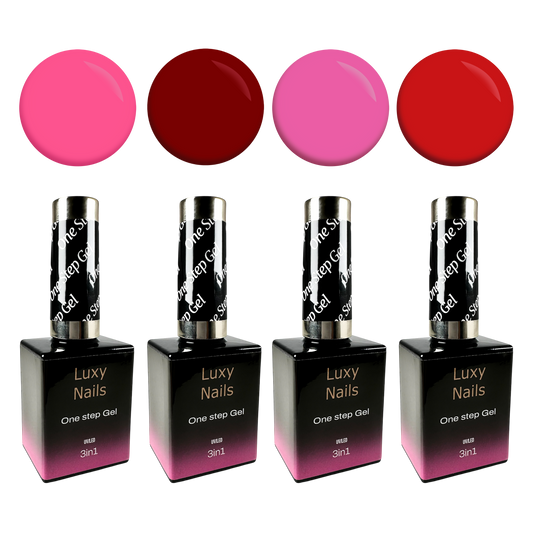 Luxy Nails Gel Polish Set of 4 - Perfect for Valentines