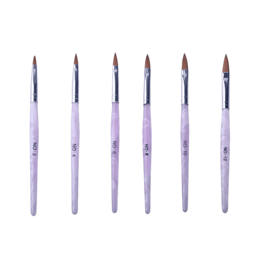 Akríl nagla burstar akrýl acrylic brush notaðir til að setja akrýl duft á neglur